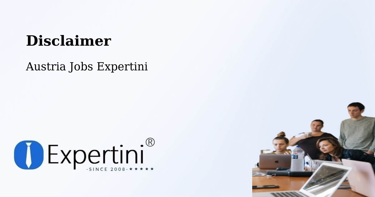 Disclaimer – Going - Austria Jobs Expertini
