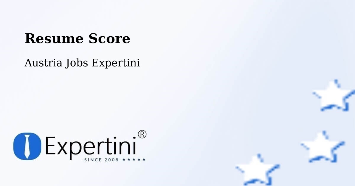 Resume Score & Job Description Match Tool – Going - Austria Jobs Expertini