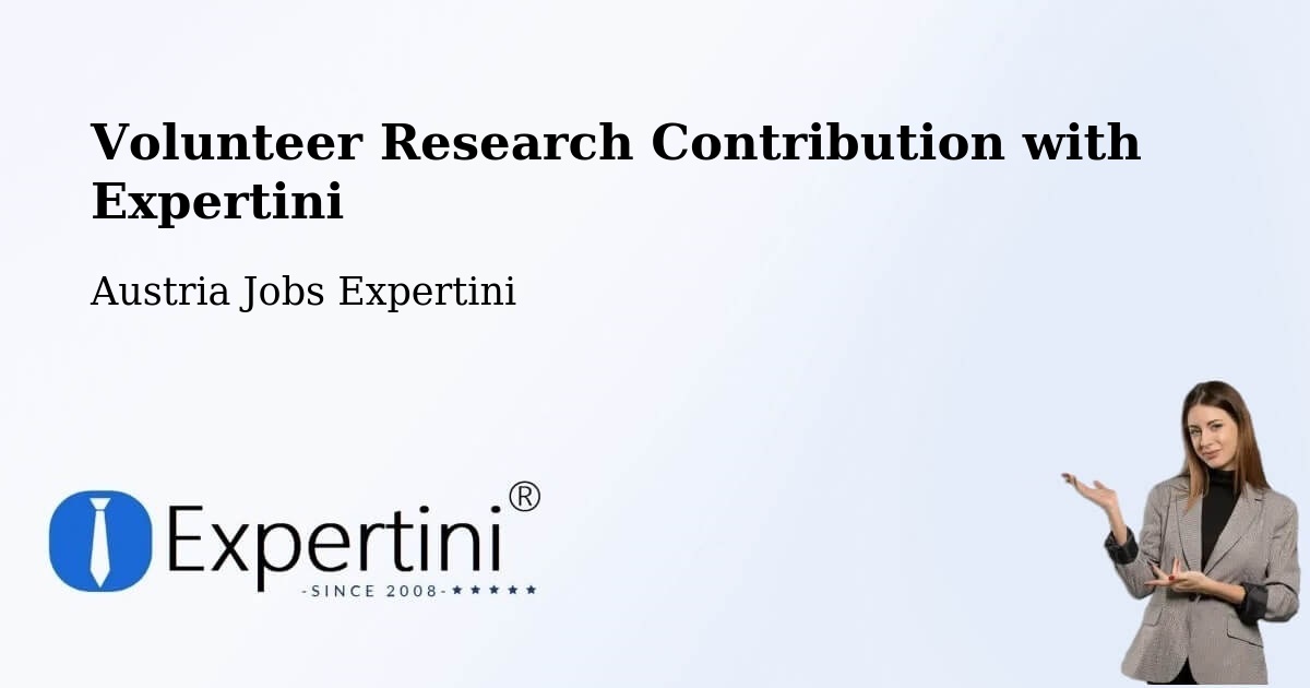 Volunteer Research Contribution Program – Going - Austria Jobs Expertini